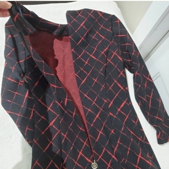 Tommy Hilfiger patterned drop waist print patterned fit and flare dress - Picture 12 of 13